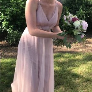 Blush colored prom or bridesmaid dress!!